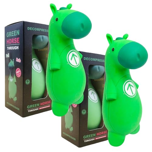 2 StückAnti Stress Spielzeug,Squishy Toy Antistress Spielzeug Lustig Squishy Toy, Hippo Tiere Anti Stress Bälle Tiere Anti Stressball für Verschiedene Dehnungs- und Entspannungsarten von Roinaid