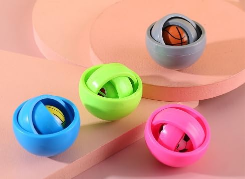 Hand Fidget Toy, 4 PCS 3D Maze Bälle Hand Spielzeug 3D Bälle für Endlosen Spielspaß,3D Spinner Stressabbau Spielzeug für Kinder und Erwachsene,Perfekt Gegen ängste und Stres von Roinaid