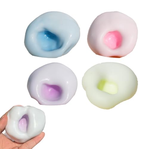 Quetschball 4 PCS Trauben Stressball Squishi Squeeze Ball Weicher Trauben-Stressabbauball Zum Stressabbau und Zur Entspannung Geeignet für Kinder und Erwachsene Kann als Geschenk Verwendet Werden von Roinaid