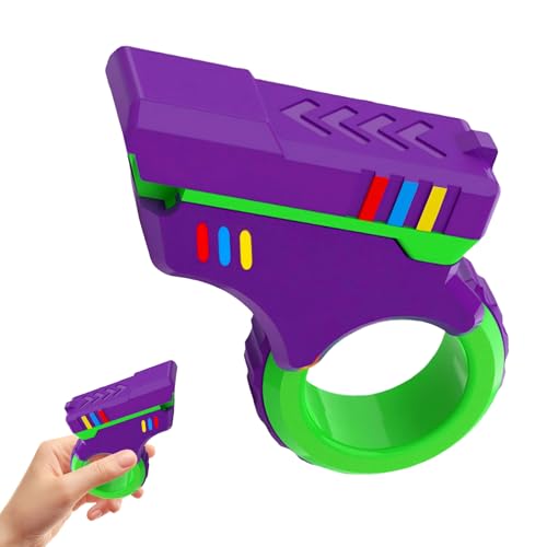 Toy Gun Fidget Gun Fidget Toy Pistole Fidget Pistole Fidget Slider Toy Fidget Guns Toys Spielzeugpistolen Aus Kunststoff für Erwachsene und Kinder Leicht zu Tragen Stress Abbauen (Lila) von Roinaid