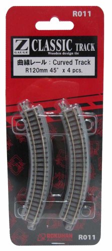 Spur Z R011 gebogene Schiene R120mm 45 (Japan-Import) von Rokuhan