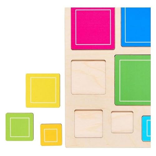 Rolf - Relief Houten Vormenpuzzel Ontdek Vierkanten, 10st. Rolf - Relief Houten Vormenpuzzel Ontdek Vierkanten, 10st. von Rolf