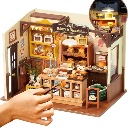 Rolife DIY Miniature House Becka's Backhaus - Miniatur Haus Selber Bauen Deko für Schreibtisch oder Bücherregal Puppenhäuser Miniatur Tiny House Bausatz Geschenk DG161 von Rolife