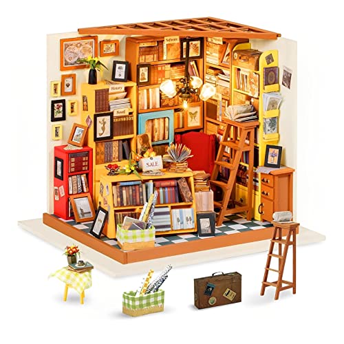 Rolife DIY Miniature House Miniatur Haus Bausatz Selber Bauen mit LED Licht Deko 3D Holzpuzzle Modellbausatz Diorama Modellbau Bastelset für Erwachsene Frauen Kinder Vatertag von Rolife