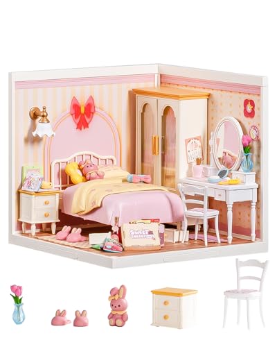 Rolife DIY Miniaturhaus Bausatz – Lovely Pink Bedroom, Super Creator Modellbausatz mit Licht, Puppenhaus für Sammelfiguren, Weihnachts- und Geburtstagsgeschenk für Erwachsene & Kinder ab 8 Jahren Rolife DIY Miniaturhaus Bausatz – Lovely Pink Bedroom, Super Creator Modellbausatz mit Licht, Puppenhaus für Sammelfiguren, Weihnachts- und Geburtstagsgeschenk für Erwachsene & Kinder ab 8 Jahren von Rolife