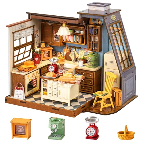 Rolife Miniatur Haus Bäckerei Küche - Mini Haus Selber Bauen, Puppenhaus Tiny House Bausatz 3D Puzzle Book Nook für Erwachsene Jugendliche Rolife Miniatur Haus Bäckerei Küche - Mini Haus Selber Bauen, Puppenhaus Tiny House Bausatz 3D Puzzle Book Nook für Erwachsene Jugendliche von Rolife