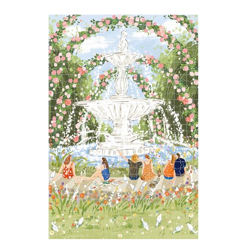 Rolife Puzzle 1000 Teile Erwachsene 50 x 75 cm Blaue Pappe Kinder Jigsaw Puzzle ab 8 Jahre Kinderpuzzle für Mädchen Jungen Weihnachten Geschenk (Afternoon Fountain) von Rolife