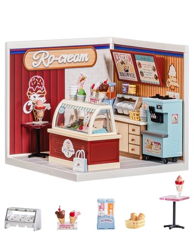 Rolife Super Creator – Leckeres EIS, DIY Miniaturhaus Bausatz mit Beleuchtung, Mini Puppenhaus für Figuren, Modellbausatz für Erwachsene & Kinder ab 8+, perfektes Weihnachts- oder Geburtstagsgeschenk Rolife Super Creator – Leckeres EIS, DIY Miniaturhaus Bausatz mit Beleuchtung, Mini Puppenhaus für Figuren, Modellbausatz für Erwachsene & Kinder ab 8+, perfektes Weihnachts- oder Geburtstagsgeschenk von Rolife