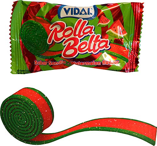 Wassermelonengeschmack Fizzy Belts (8 im Lieferumfang enthalten) von Rolla Belta