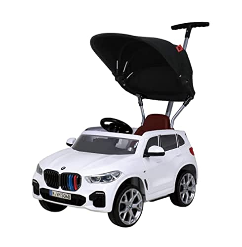 Rollplay Push Car mit ausziehbarer Fußstütze, Für Kinder ab 1 Jahr, Bis max. 25 kg, BMW X5M, weiß 42133 von Rollplay