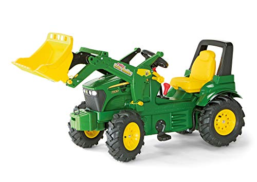 Rolly Toys S2671012 Toys rollyFarmtrac John Deere 7930 (mit Frontlader, für Kinder von 3 bis 8 Jahre, Zweigangschaltung, Sitz verstellbar) 710126 grün von ROLLY TOYS