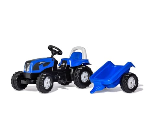 Rolly Toys 011841 - rollyKid Landini Powerfarm Traktor mit Anhänger (für Kinder von 2,5 bis 5 Jahren, Überrollbügel) von Rolly Toys