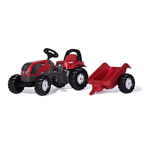 Rolly Toys 12527 - Traktor mit Anhänger rollyKid Valtra, rot von rollytoys