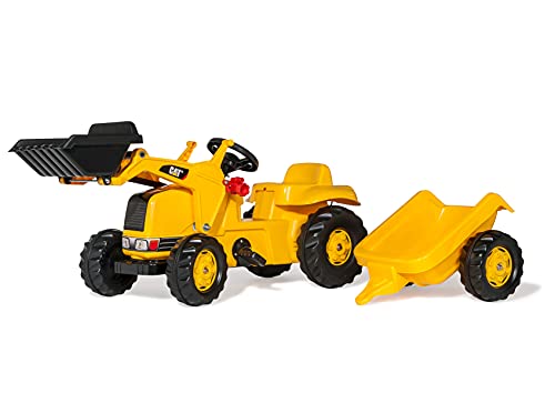 Rolly Toys 23288 - Traktor mit Lader und Anhänger, gelb von ROLLY TOYS