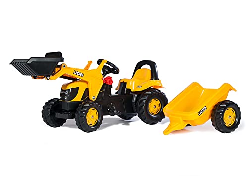 Rolly Toys S2602383 | rollyKid JCB| Kids Pedal Tractor with Loader and Trailer | 23837 von Rolly Toys