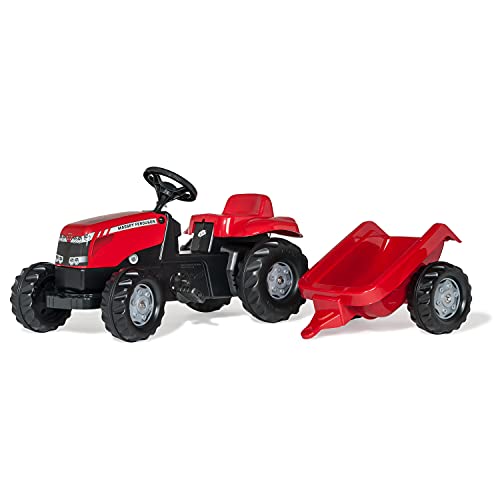 Rolly Toys 12305 - Traktor mit Anhänger Massey Ferguson, rot von ROLLY TOYS