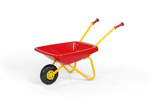 Rolly Toys Schubkarre (Farbe rot/gelb, Gartenschubkarre, Kunststoffschubkarre, Spielzeug für Kinder ab 2,5 Jahren, belastbar bis 25 kg) 270859 von Rolly Toys