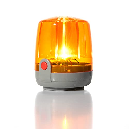 Rolly Toys Blinklicht rollyFlashlight (Blinkleuchte orange, Rundumleuchte mit Montagefuß, für Kinderfahrzeuge, batteriebetrieben) 409556 von ROLLY TOYS