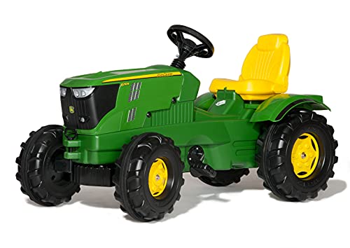 Rolly Toys 601066 - Traktor / rollyFarmtrac John Deere 6210R (für Kinder im Alter von 3 - 8 Jahre, Front- und Heckkupplung) 106 x 53 x 60 cm von Rolly Toys