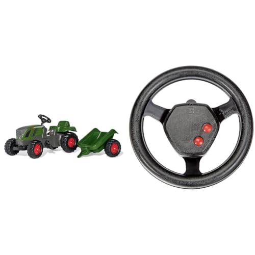 Rolly Toys Rollykid rollyKid Fendt 516 Vario Trettraktor & 409235 | rollySoundwheel inkl. Zwei Sounds (Hupen und Motorengeräusch) | einfach Trettraktoren zu montieren von Rolly Toys