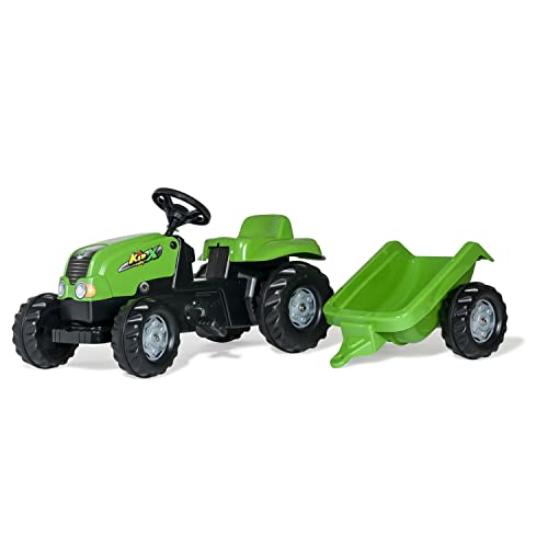 Rolly Toys Schneider 01 216 9 - Trettraktor mit Anhänger rollyKid 142 cm von ROLLY TOYS