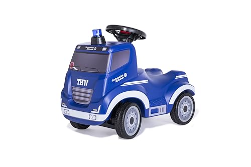 Rolly Toys Truck THW Babyrutscher ab 2 Jahren (Rutschauto, Lenkrad mit integrierter Hupe, Kinderfahrzeug, Rutschfahrzeug ab 2 Jahren, Blau) 171286 von Ferbedo