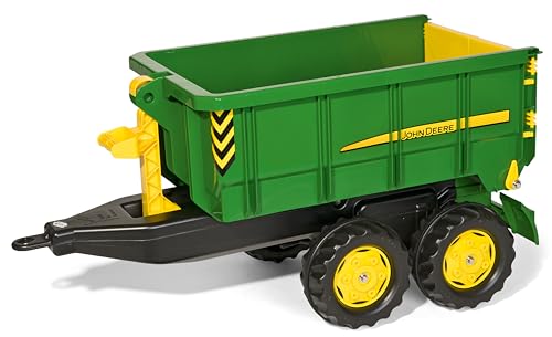 Rolly Toys rollyContainer John Deere (Hakenabroll-Kipper mit Absetzmulde, Zweiachsanhänger, für Kinder von 3-10 Jahren) 125098 von Rolly Toys