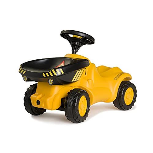 Rolly Toys rollyMinitrac Dumper CAT (für Kinder von 1,5 - 4 Jahre, inklusive Kippschüssel, Flüsterlaufreifen) 132140, 61 cm × 30 cm × 41 cm von Rolly Toys