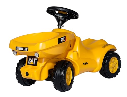 Rolly Toys rollyMinitrac Dumper CAT (für Kinder von 1,5 - 4 Jahre, inklusive Kippschüssel, Flüsterlaufreifen) 132249 von Rolly Toys