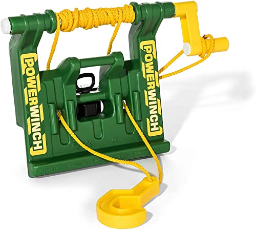 Rolly Toys rollyPowerwinch Seilwinde John Deere (für RollyToys Fahrzeuge, Montage an Front- oder Heckkupplung, für Kinder ab 3 Jahren, Grün) 408986 von ROLLY