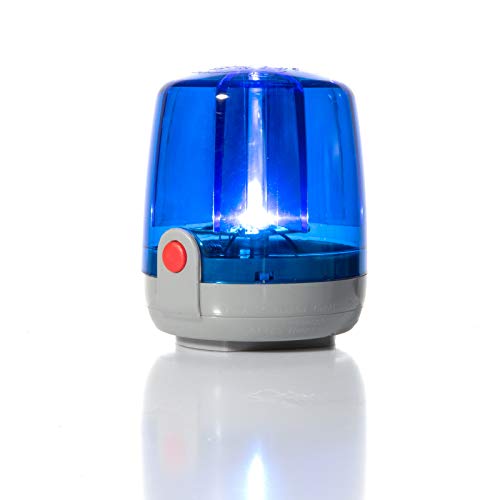 Rolly Toys Blinklicht rollyFlashlight (Blinkleuchte blau, Rundumleuchte mit Montagefuß, für Kinderfahrzeuge, batteriebetrieben) 409761 von ROLLY TOYS