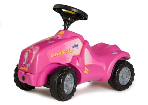 Rolly Toys 132423 - rollyMinitrac Carabella (Rutschfahrzeug, Flüsterlaufreifen, mit Hupe, ergonomisch, Kniemulde, Alter 1,5-4 Jahre), 61 cm × 30 cm × 41 cm, Rose von ROLLY