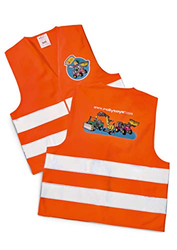 Rolly Toys Sicherheitsweste (rollySavety vest; Kinder Warnweste; Sicherheitsweste orange; 2x Reflektoren) 558698 von rollytoys