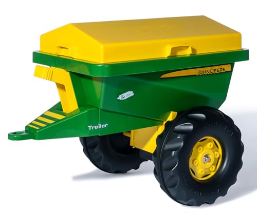 rolly toys | rollyStreumax John Deere | großer Einachsanhänger für Kinder Trettraktoren | 125111, Grün / Gelb, 69 x 48 x 49 cm von Rolly Toys