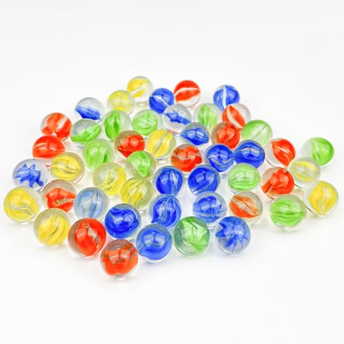 Roluxando 150 Stück Glasmurmeln, Murmeln Glas, Glasmurmeln Bunt, Glaskugeln, Marbles, Murmeln Spielzeug, Murmeln für Kinder, Bunte Murmel für Marmorbahnspiel, Heimdekoration und Pflanzendekoration von Roluxando