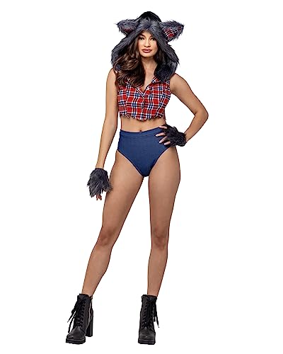 Roma Costume 3 Stück Sultry Shewolf – Größe S von Roma Costume