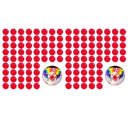 Ronlok 120 Stück Rote Clown Nasen Cosplay Nasen Schaumstoff Zirkus Nasen für Halloween Weihnachten Karneval KostüM Party von Ronlok