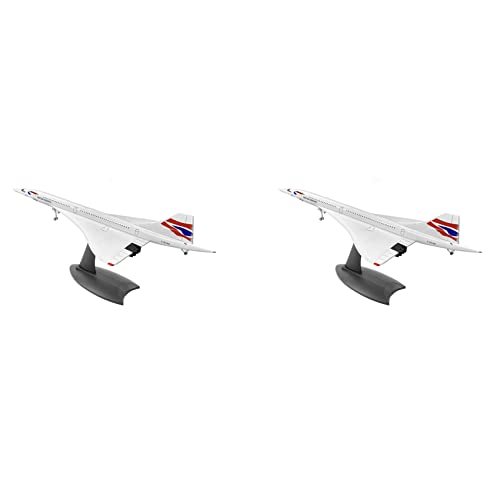 Ronlok 2X 1/200 Concorde ÜBerschall Passagier Flugzeug Air British Atemweg Modell für Display Sammlung von Ronlok