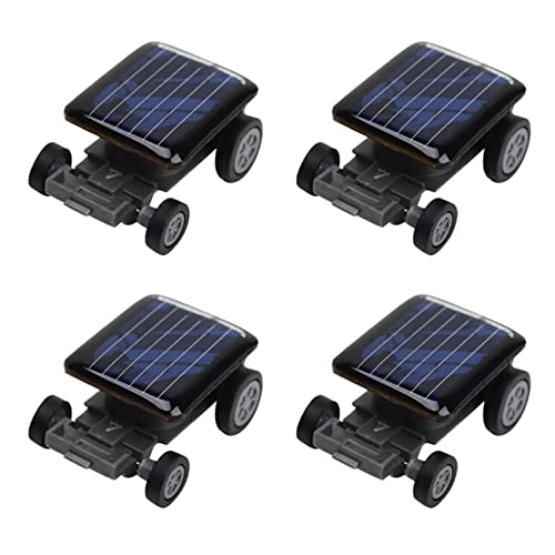 Ronlok 4X Hohe Qualitaet Kleinste Mini Auto Solar Power Spielzeug Auto Educational Gadget Kinder Kinderspielzeug Heisser Solar Power Toy Schwarz von Ronlok