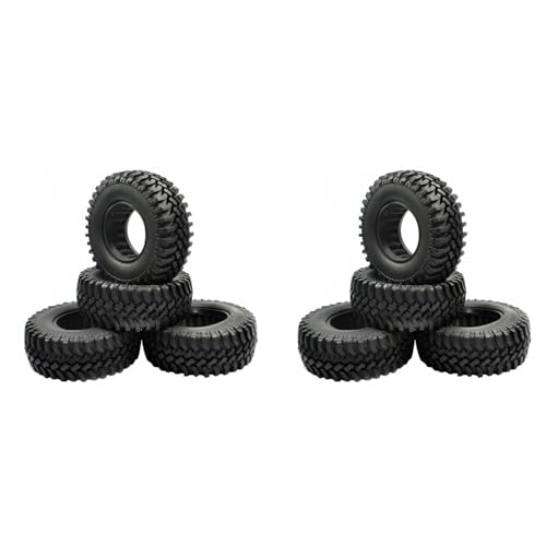 Ronlok 8 Stücke 1,9 Gummi Reifen 1,9 Rad Reifen 100X38Mm für 1/10 Rc Crawler Trx4 Axial Scx10 Iii Axi03007 90046 von Ronlok