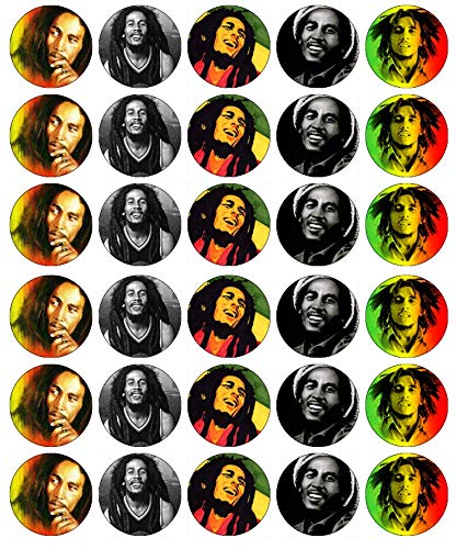 Cupcake-Topper Bob Reggae, essbares Oblatenpapier, Feenmotiv, 30 Stück von Ronnies-Bakery-Company