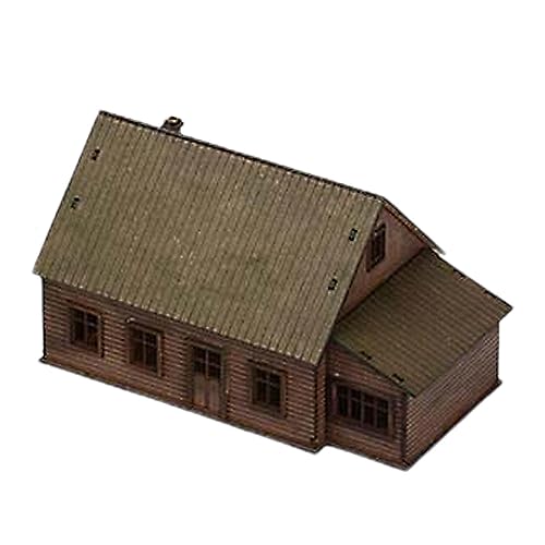 Ronyme 1/72 Holzbau-Modellbausätze, zerlegbares Hobbyspielzeug, Landschaftsbaumaterialien, Geschenke für Freunde, Familie, Stil f von Ronyme