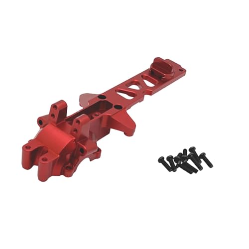 Ronyme 1:16 RC Auto Getriebe Abdeckung Upgrade Teil Metall Hinten Differential Fall Abdeckung für 16207 16208 M162 M163 H6V3 Zubehör, ROT von Ronyme