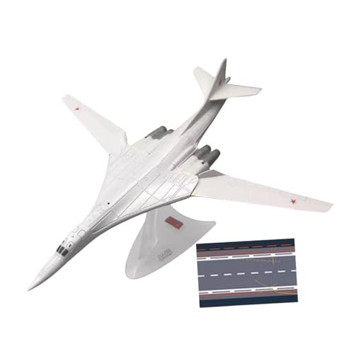 Ronyme 1:200 TU-160 Langstreckenbomber-Flugzeugmodell, Druckgusslegierung, lebensechte Länge 27 cm, Spannweite 28 cm, Flugzeugmodell, Luftfahrt-Sammlerstücke, Sowjetisch von Ronyme