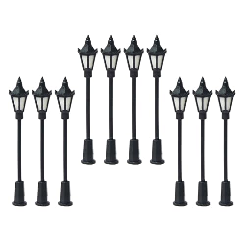 Ronyme 10 x Modell-Laternenpfahl im Maßstab 1:75, LED-Leuchten, Spur Oo, Eisenbahn-Laternenpfahl, Modell-Straßenlaterne für die Eisenbahn-Layout Ronyme 10 x Modell-Laternenpfahl im Maßstab 1:75, LED-Leuchten, Spur Oo, Eisenbahn-Laternenpfahl, Modell-Straßenlaterne für die Eisenbahn-Layout von Ronyme