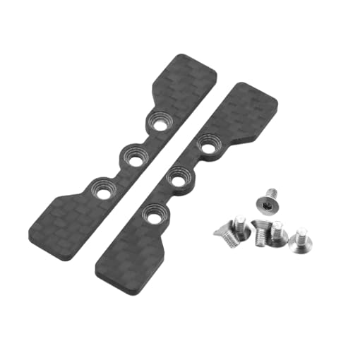 Ronyme 2 stück RC Auto Lower Arm Stopper Chassis Montieren mit 6 Schrauben Teile für TT02 1/10 RC Auto Hobby Modell ersatz ACCS von Ronyme