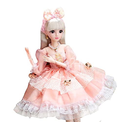 Ronyme 24 Zoll Puppe mit Kugelgelenk BJD Puppen Können Singen, Erzählen Geschichte Englisch Und Sprechen Modepuppe Prinzessin Puppe für Sammlung Puppe Spiels, Prinzessin Monika von Ronyme