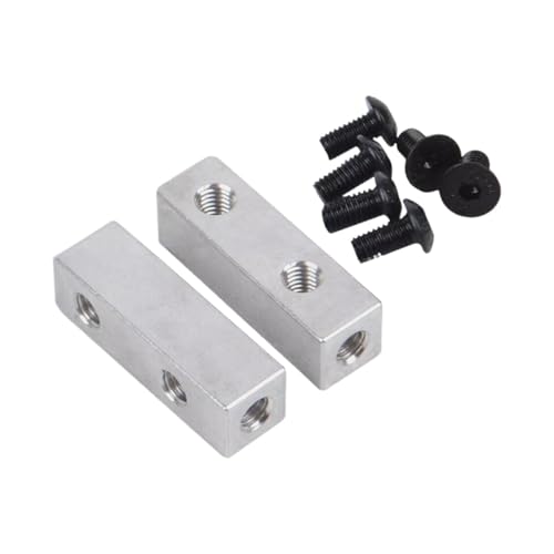 Ronyme 2X RC Servohalterung, DIY Modifizierte Versorgung, Professionelle Aluminium Servohalterungen, Aluminiumlegierung für 1:10 CW01 Auto LKW Ersatz, Silber von Ronyme