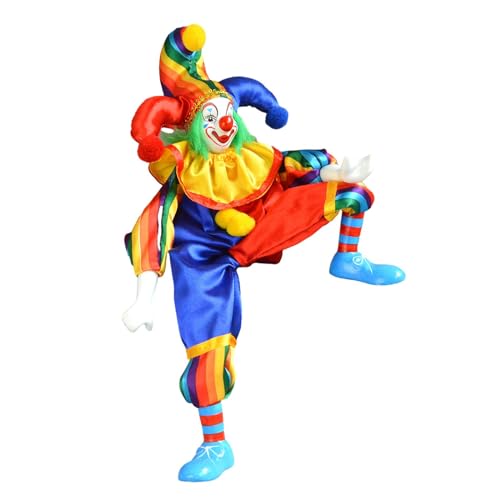 Ronyme 43CM Puppe Figur Clown Modell Handwerk, Puppe Souvenirs, Kunsthandwerk, Figuren, Spielzeug, Ornament für Haushalt, Festival, Halloween von Ronyme