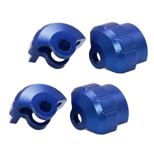 Ronyme 4X 1/8 1/7 Shock Cap Protector Upgrades Teil RC Stoßdämpfer Kappe Protector Guards für Ara106040T2 Ara106042T2 Ara106058T1, Blau von Ronyme